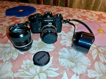 Nikon Nikkormat EL + Nikkor 35mm f/2 + 105mm f/2.5