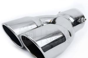 TERMINALE Scarico Doppio Universale Cromato da 80