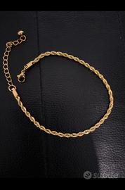 Bracciale placcato oro 20cm