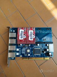 Scheda pci voip digium tdm400p