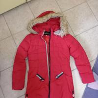 Cappotto Rosso con cappuccio Tg M 