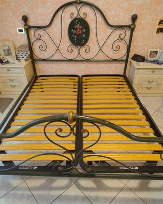 letto matrimoniale in ferro battuto 
