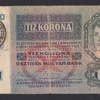 Banconota 10 corone occupazione Romania 1917-18