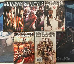 Manga l’attacco dei giganti vol. 27-28-29 + 31-34