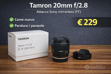 Tamron 20mm f/2.8 Di III (Sony E FF)