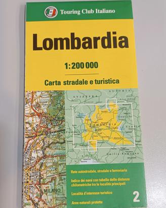 Carta stradale turistica  Lombardia 1 200000 nuovs