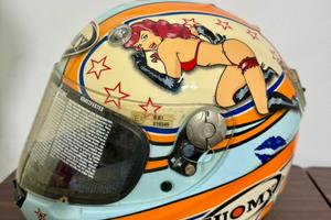 Casco Moto Suomy Gunwind Pin Up Vintage Tg S