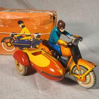 Sidecar meccanico a molla anni 50 con reprobox.