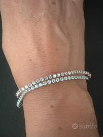 Bracciale tennis argento