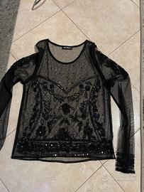 Maglietta Tally Weijl in tool con perline