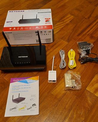 Netgear AC750 WIFI DSL - Modem Router D6000