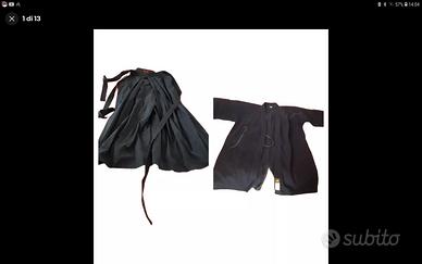 KENDO  SET BASIC - HAKAMA BLU E KENDOGI BLU  