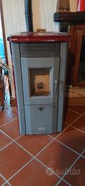 stufa a pellet  con canna fumaria 