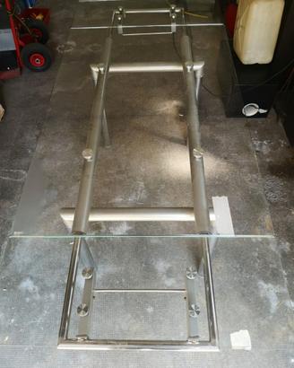 TAVOLO VETRO ALLUNGABILE O PER RICAMBI A 88€