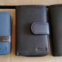 PORTAFOGLI "CESARO" IN VERA PELLE NUOVI