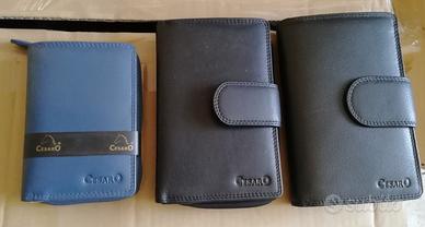 PORTAFOGLI "CESARO" IN VERA PELLE NUOVI