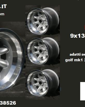 Cerchi minilite 9x 13 4x100 et-12 volkswagen VW
