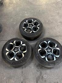 3 Cerchi Citroen C5 + gomme 225/55R18 Michelin