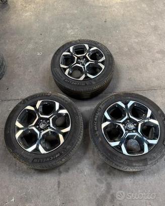 3 Cerchi Citroen C5 + gomme 225/55R18 Michelin