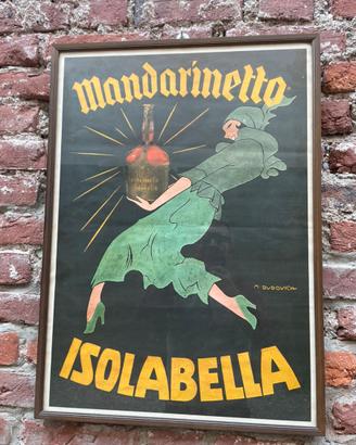 Manifesto pubblicità mandarinetto isolabella epoca