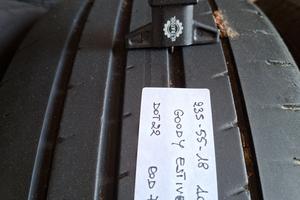 4 PNEUMATICI SEMINUOVI 235/55/18 100V GOODYEAR DOT