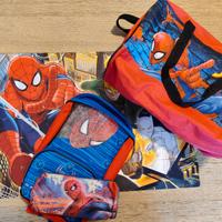 set spiderman borsone ragno