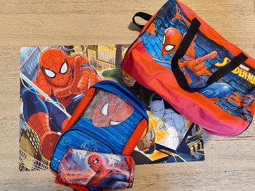set spiderman borsone ragno