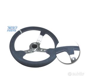 VOLANTI INVERTITI IN PELLE SCAMOSCIATA GRIGIA CON 