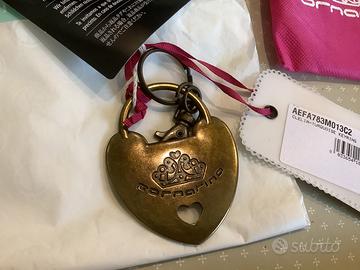 Fornarina Charm borsa portachiavi cuore lucchetto