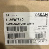 Stock di 25 lampade neon OSRAM mod. L36 W/840