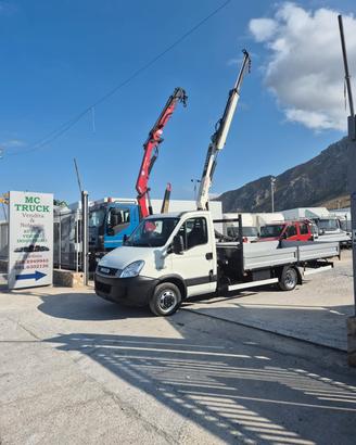 Iveco Daily 35C13 Con gru Terex 2 sfili -4C-