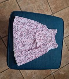 Vestito Chicco fantasia provenzale velluto, 9 mesi