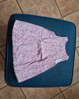 Vestito Chicco fantasia provenzale velluto, 9 mesi