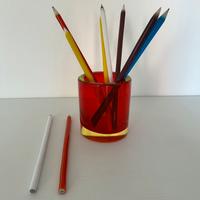 vaso  e Matite in Vetro di Murano