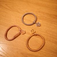 Set braccialetti oro, oro rosa, argento 