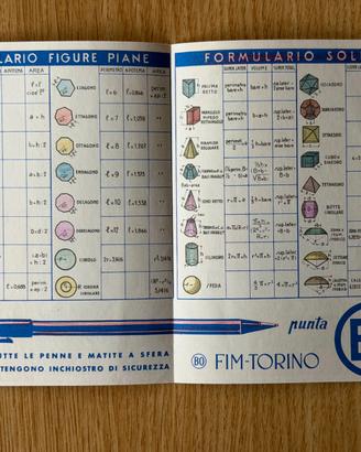 pubblicità Fim Torino con formulario figure piane