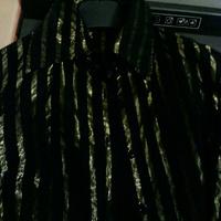 Camicia Lamè nera Oro,TG.M