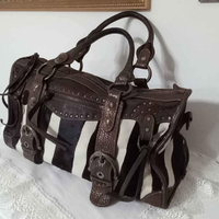 Borsa Braccialini originale in vera pelle e cavall