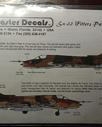 AEROMASTER DECALS - 72-127 - Su-22 Fitters part 2