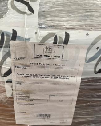 Bancali leggeri in plastica/cartone