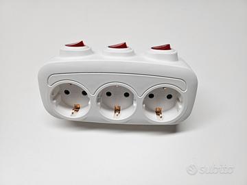 Multipresa da Parete 3 in 1