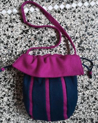 Borsa a tracolla artigianale in tessuto