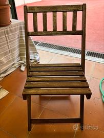 Sei Sedie giardino