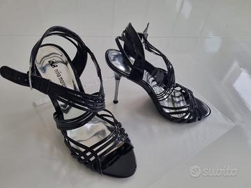 Sandali estivi intrecciati tacco 12