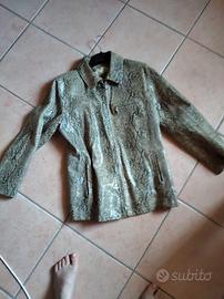 giubbotto vintage pelle di serpente 