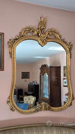 Grande Specchiera Dorata d'Epoca