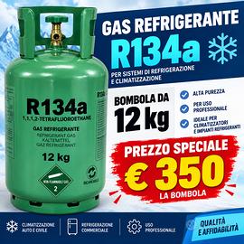 GAS REFRIGERANTE R134A 12kg