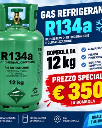 GAS REFRIGERANTE R134A 12kg