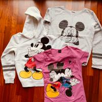 Set: trio capi Disney - 2 felpe +1 T-shirt 12 anni