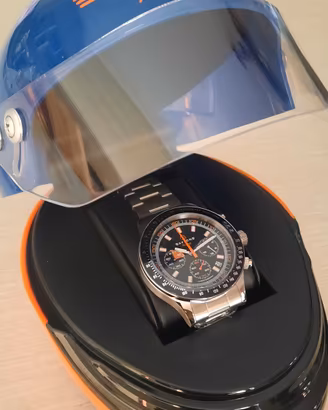 OROLOGIO AVION RACING CRONO NUOVO FULL SET ACCIAIO